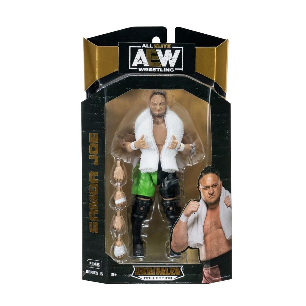 Samoa Joe #145 Action Figure AEW All Elite Wrestling Unrivaled Collection Sealed